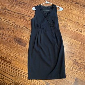 Black mid length dress